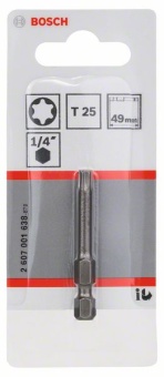 Насадка-бита Extra Hart T25, 49 mm 2607001638
